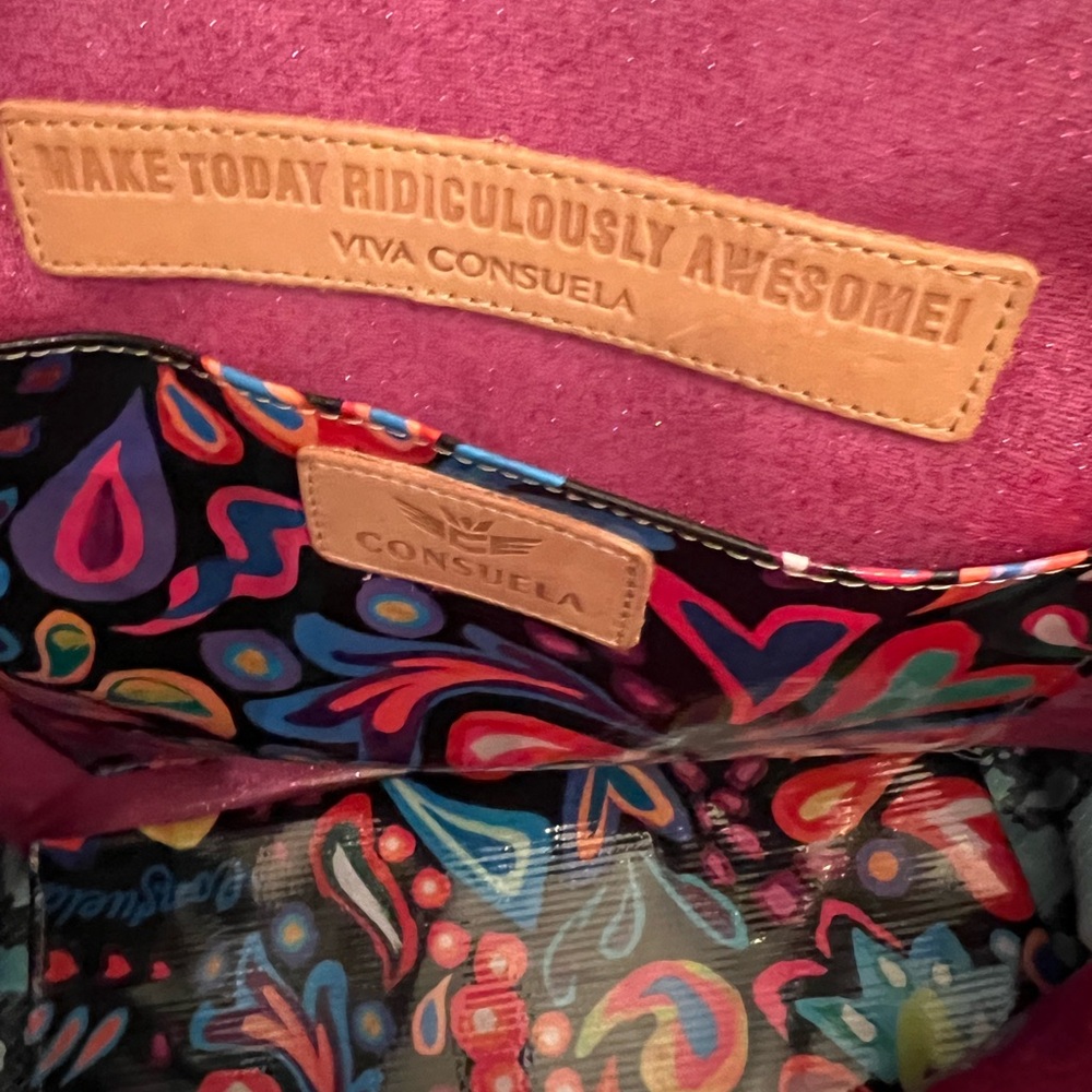 Consuela Pink and Blue Patterned tote